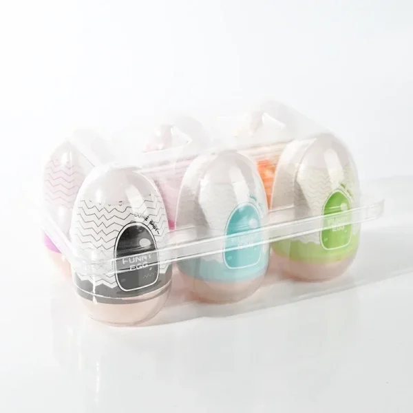 Mini tazas masturbador huevo estimulador portátil masajeador de pene goma suave juguetes sexuales para adultos para hombres vagina realista bolsillo Coño - Image 6