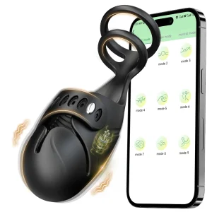 Vibrador entrenador de pene con Control por aplicación, masturbador masculino, glande, anillo de masaje para pene, retraso de la eyaculación, Juguetes sexuales para hombres