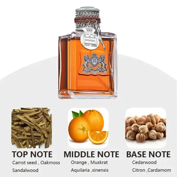 Original Men's Perfume 100ML Ebony Men Sandalwood Perfume Spray Flirting Pheromone Long Lasting Romance Attract Women Gift - Image 3