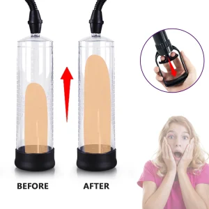 Bomba Manual para pene masculino, agrandador de pene, mejora de erección, Juguetes sexuales para hombre, bomba de vacío para pene, entrenador de Miembro grande, masturbador masculino